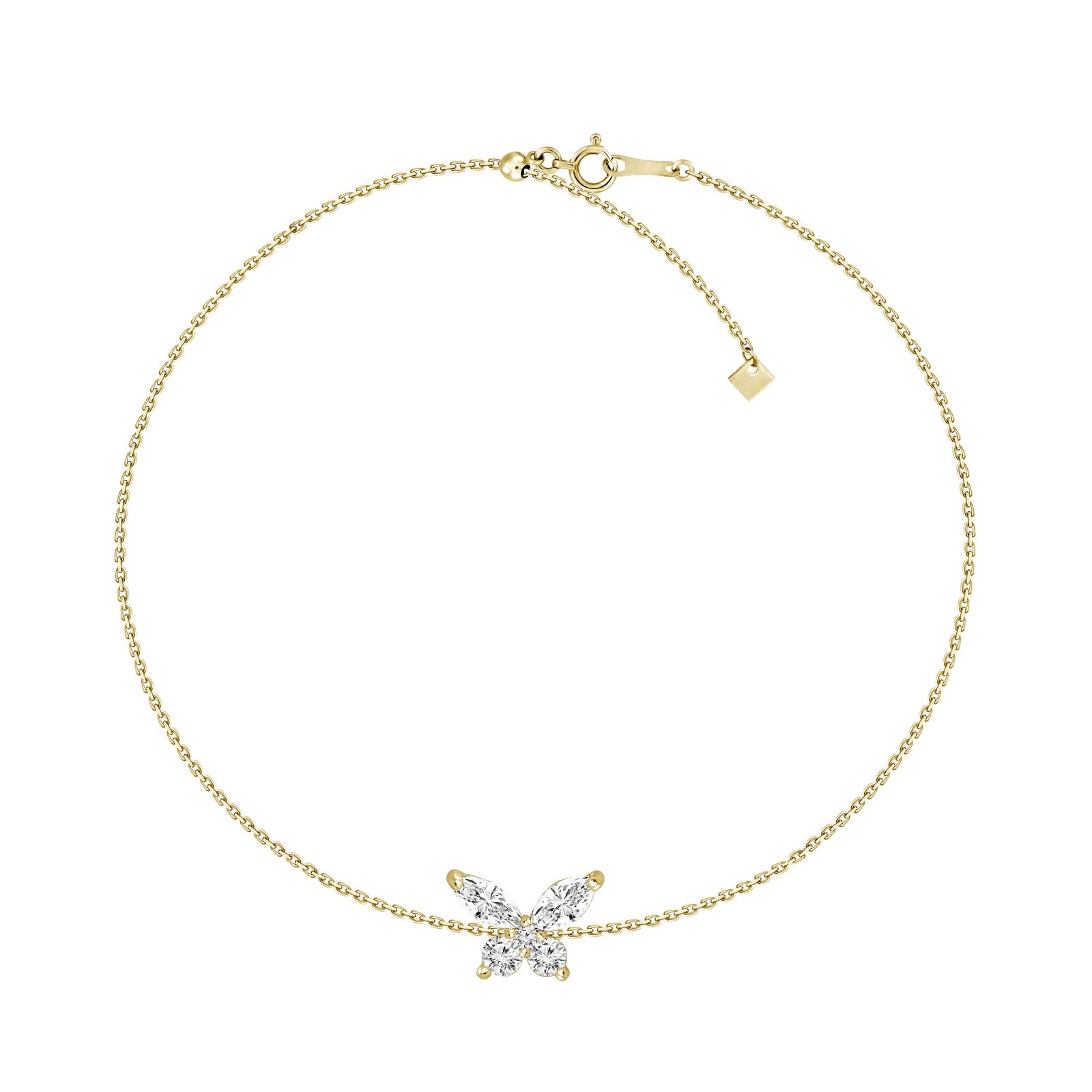 Diamond Butterfly Bracelet