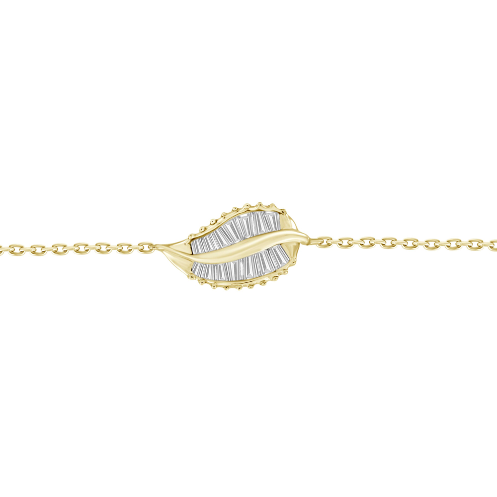 Baguette Leaf Bracelet