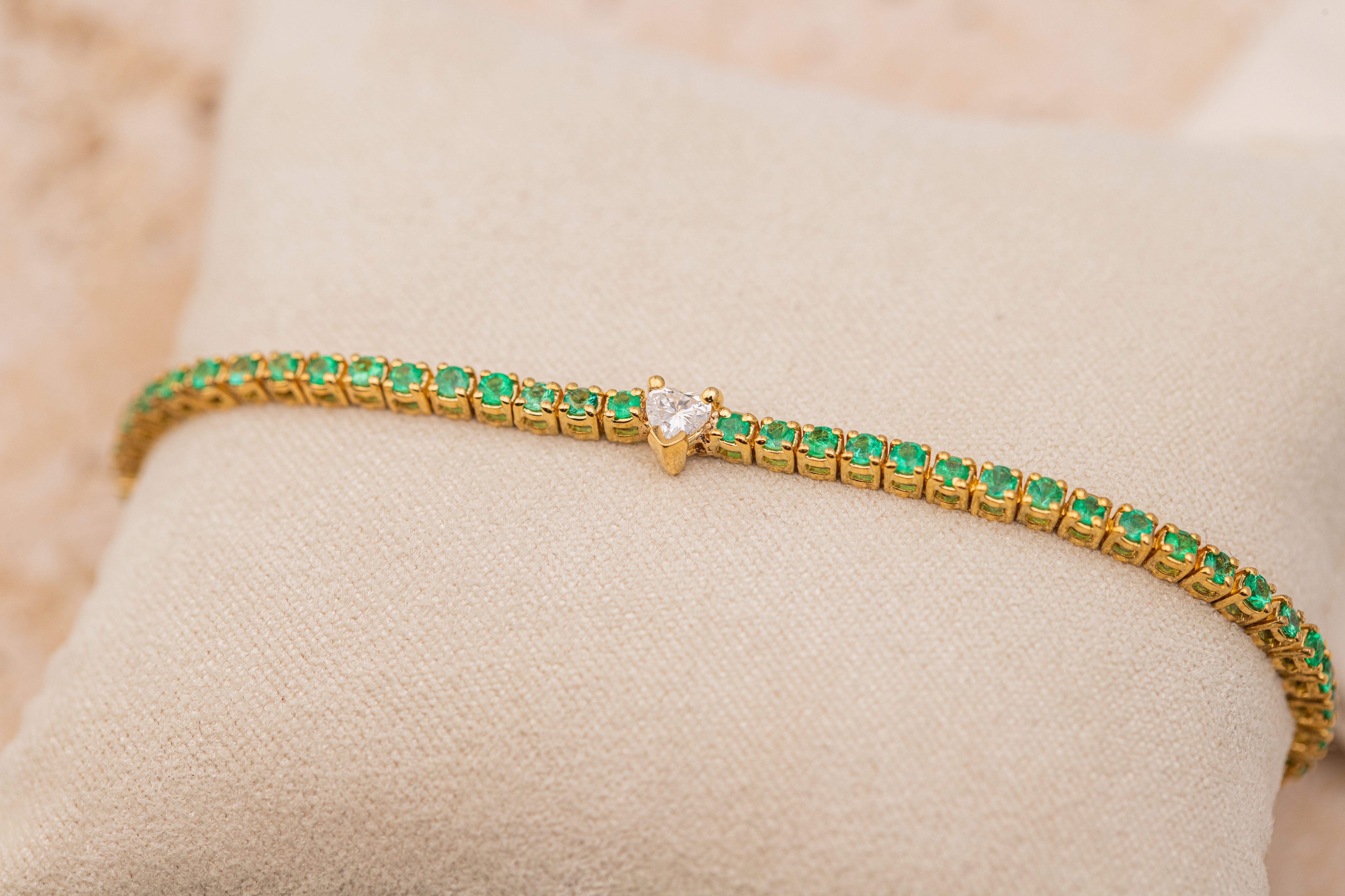 Coeur Tennis Bracelet