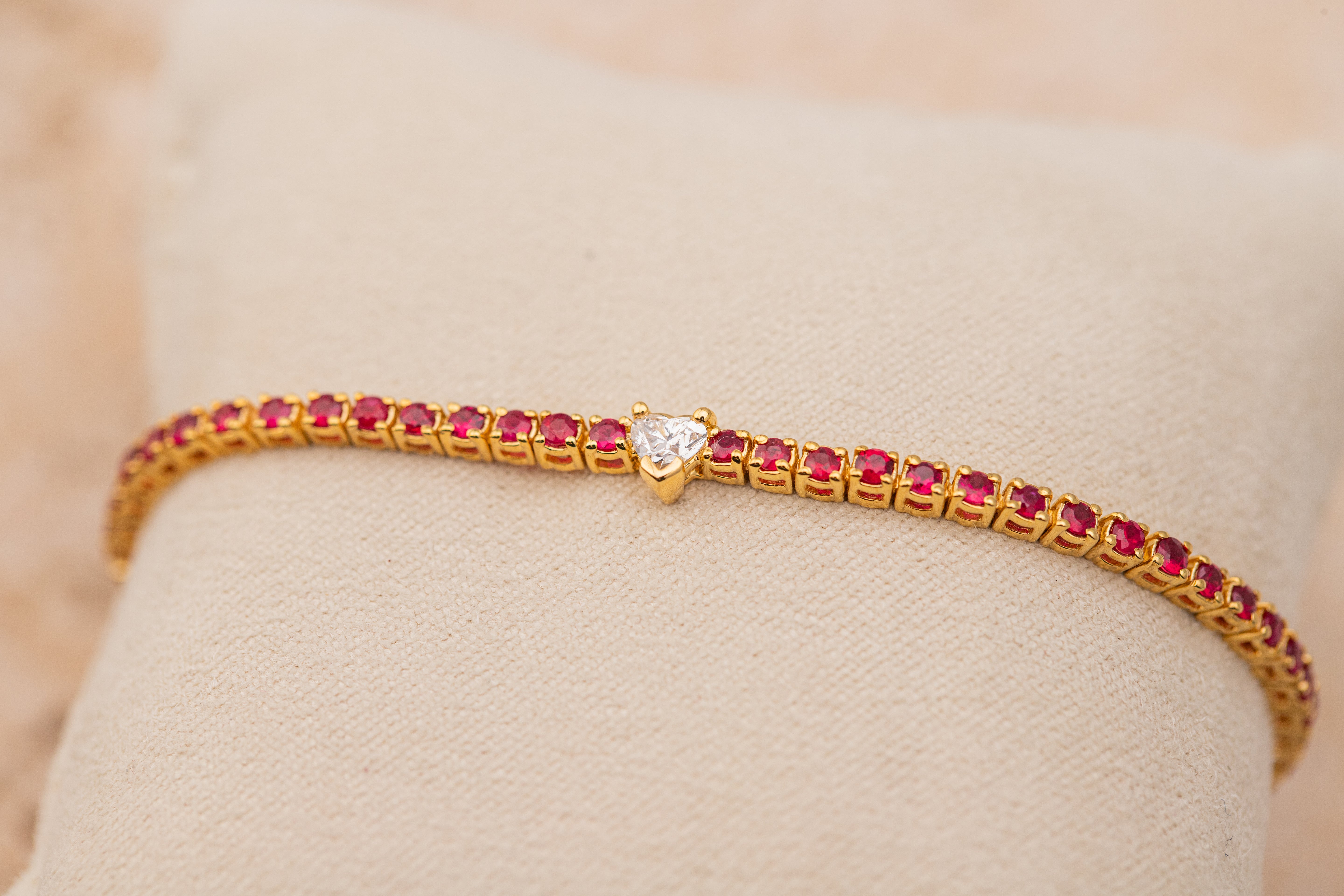 Coeur Tennis Bracelet