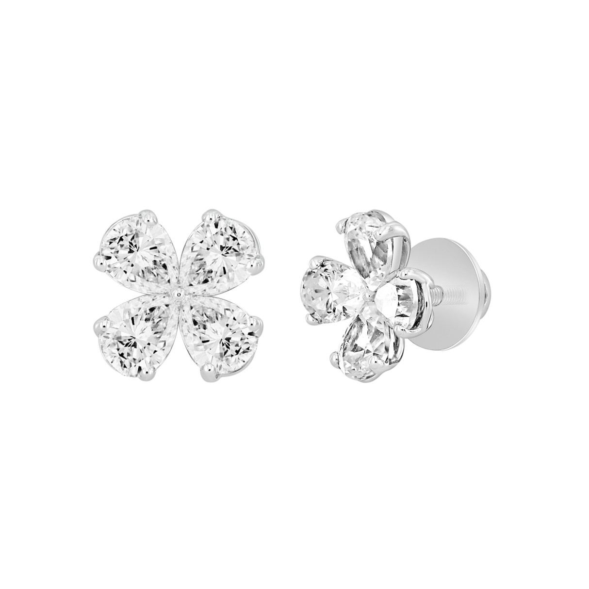 Flora Diamond Studs