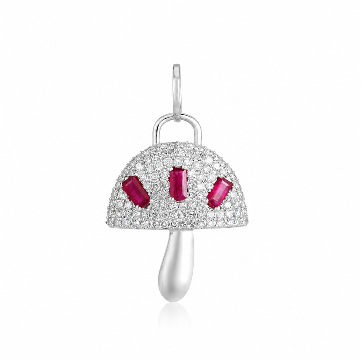 Ruby Mushroom Charm
