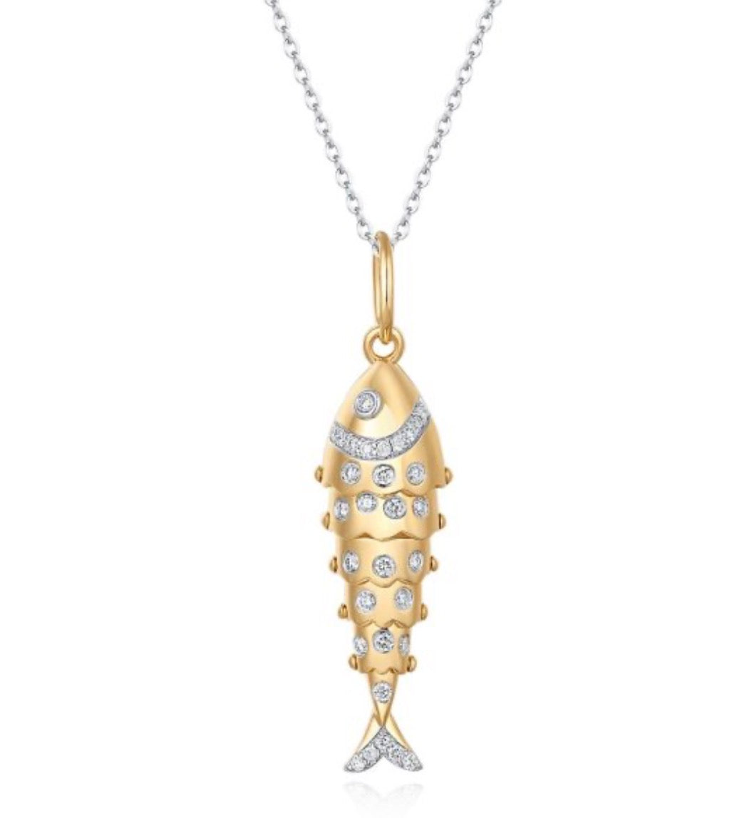 Diamond Fish Charm