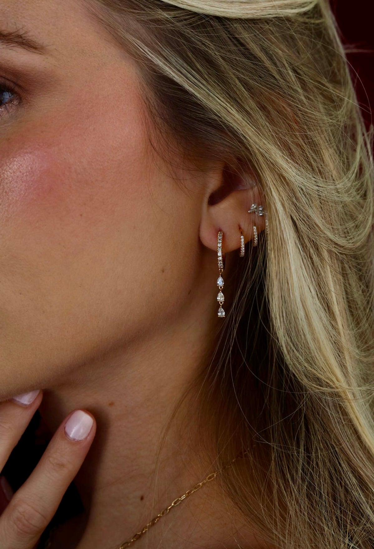TRILOGY DIAMOND HOOPS
