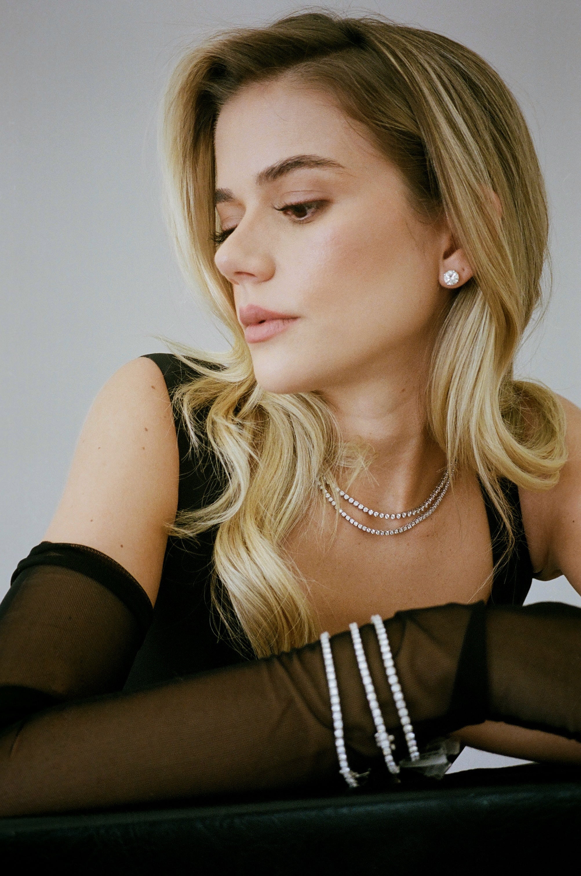 Tennis Necklace 18K Gold