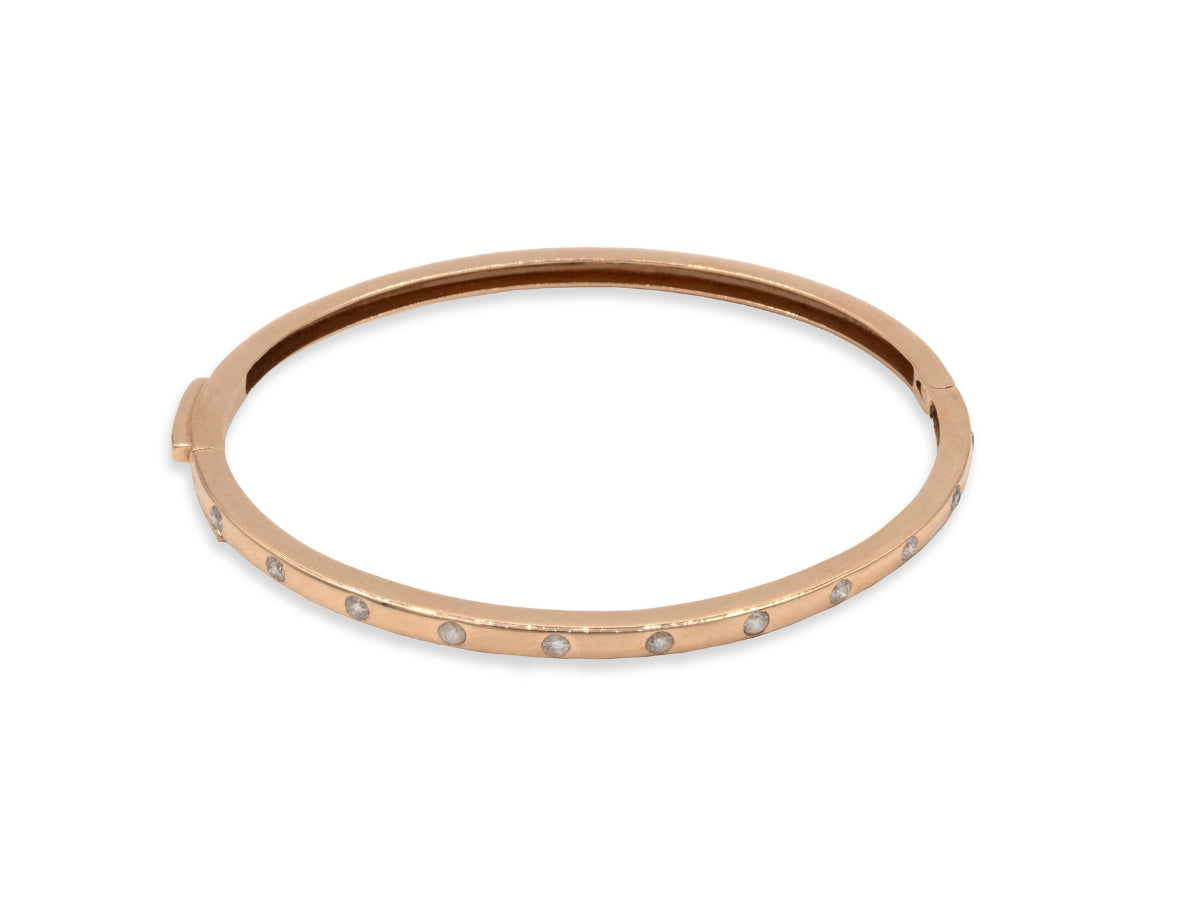 Rose Gold Diamond Bangle