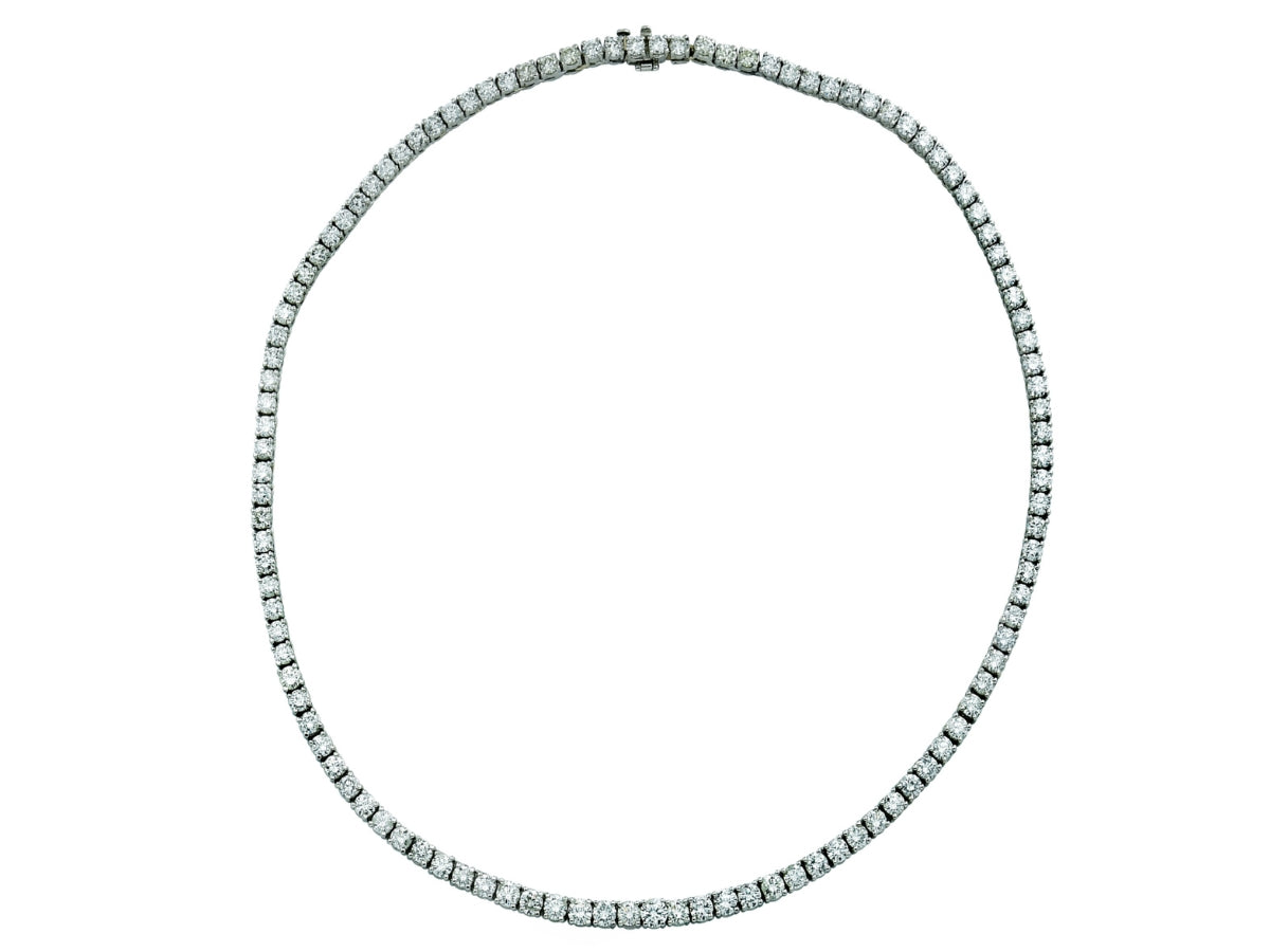 Tennis Necklace 18K Gold