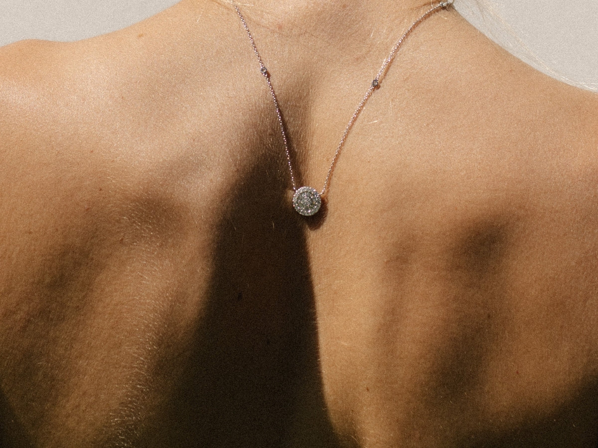 Multi Diamond Circle Pendant