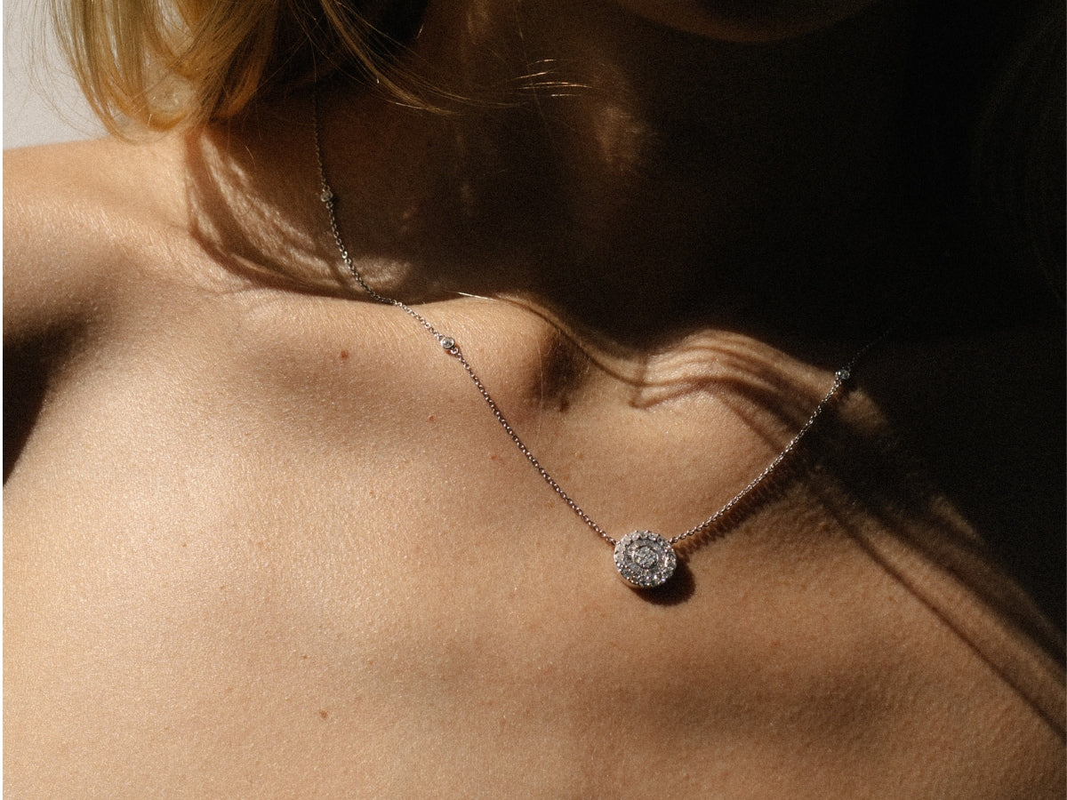 Multi Diamond Circle Pendant