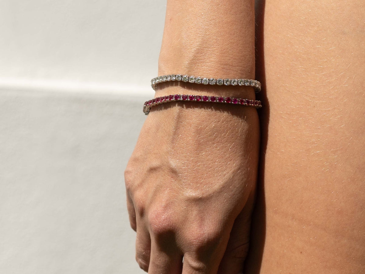 Ruby Tennis Bracelet