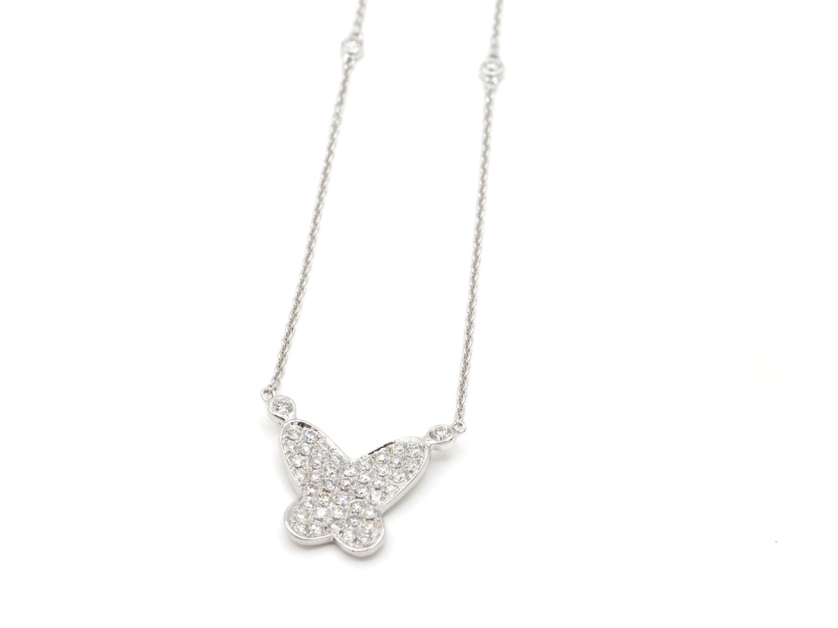 Butterfly Pendant with Diamonds