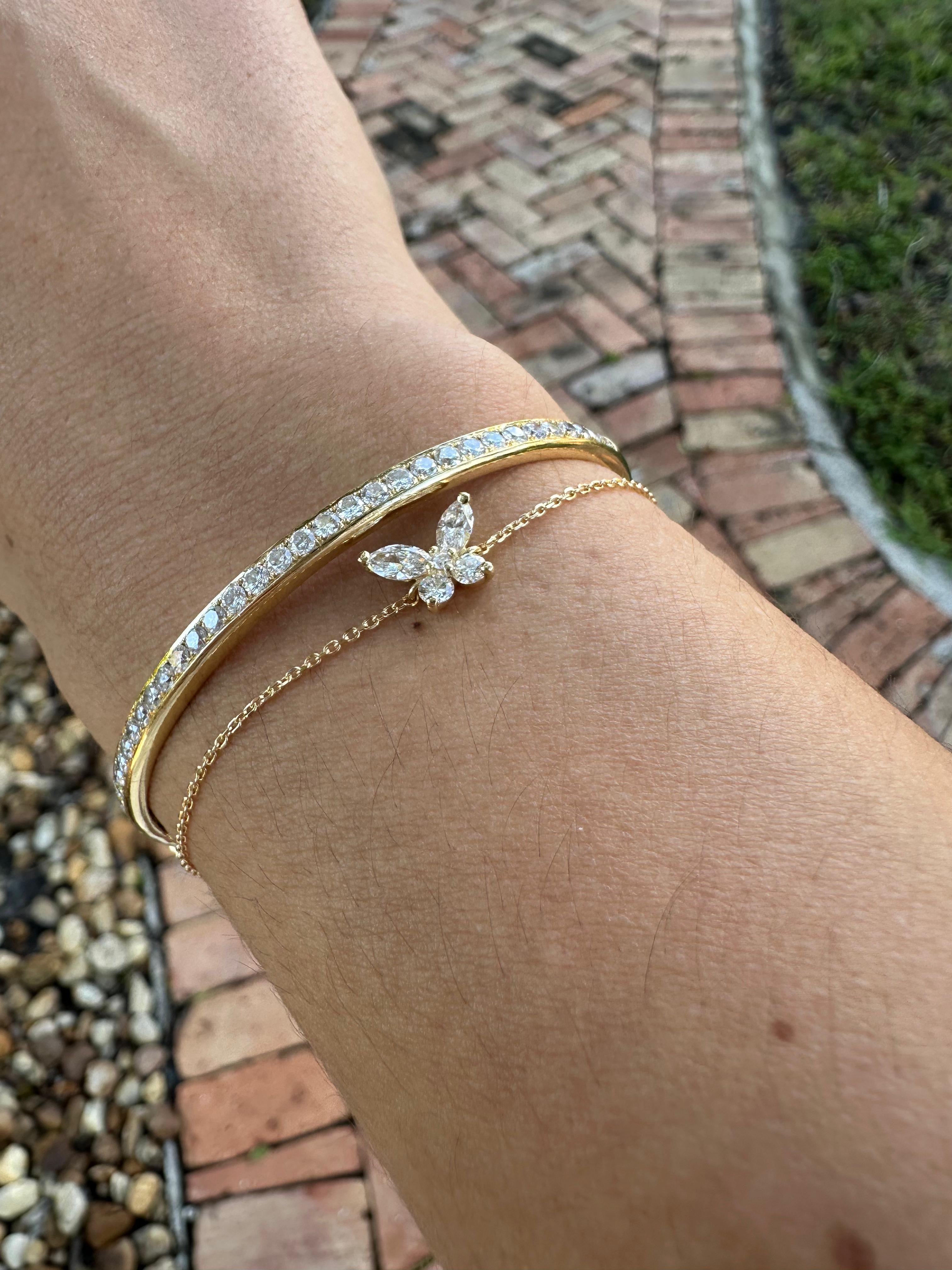 Diamond Butterfly Bracelet