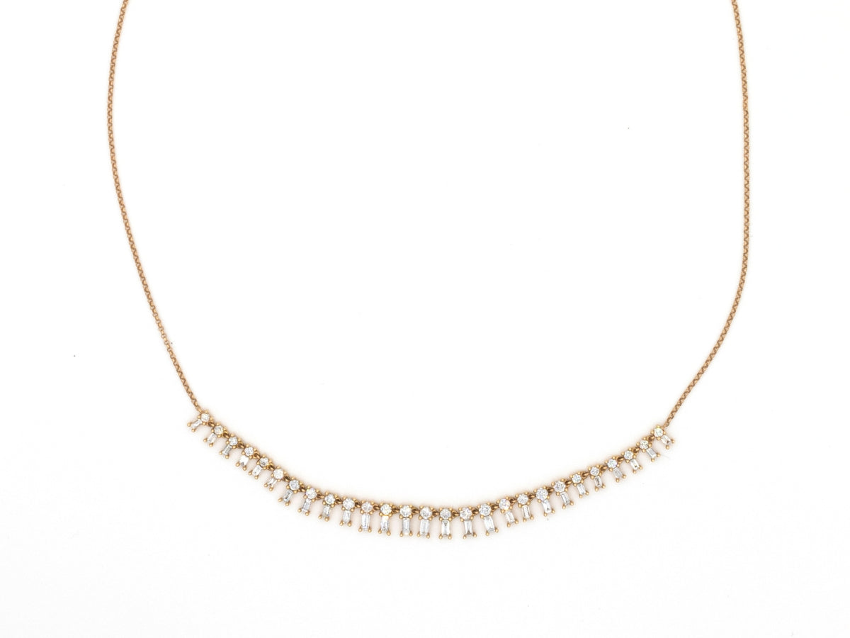 Baguette and Diamond Pendent