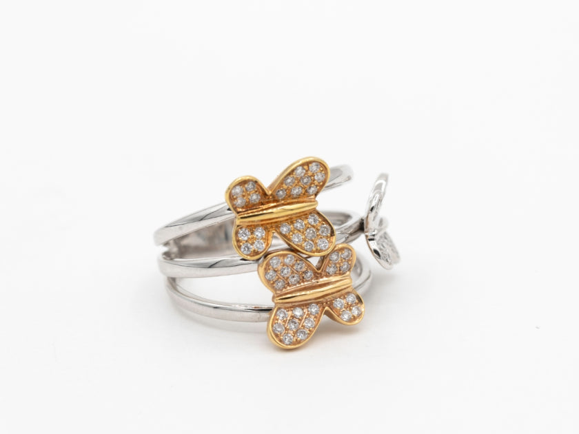 3 Butterfly Ring