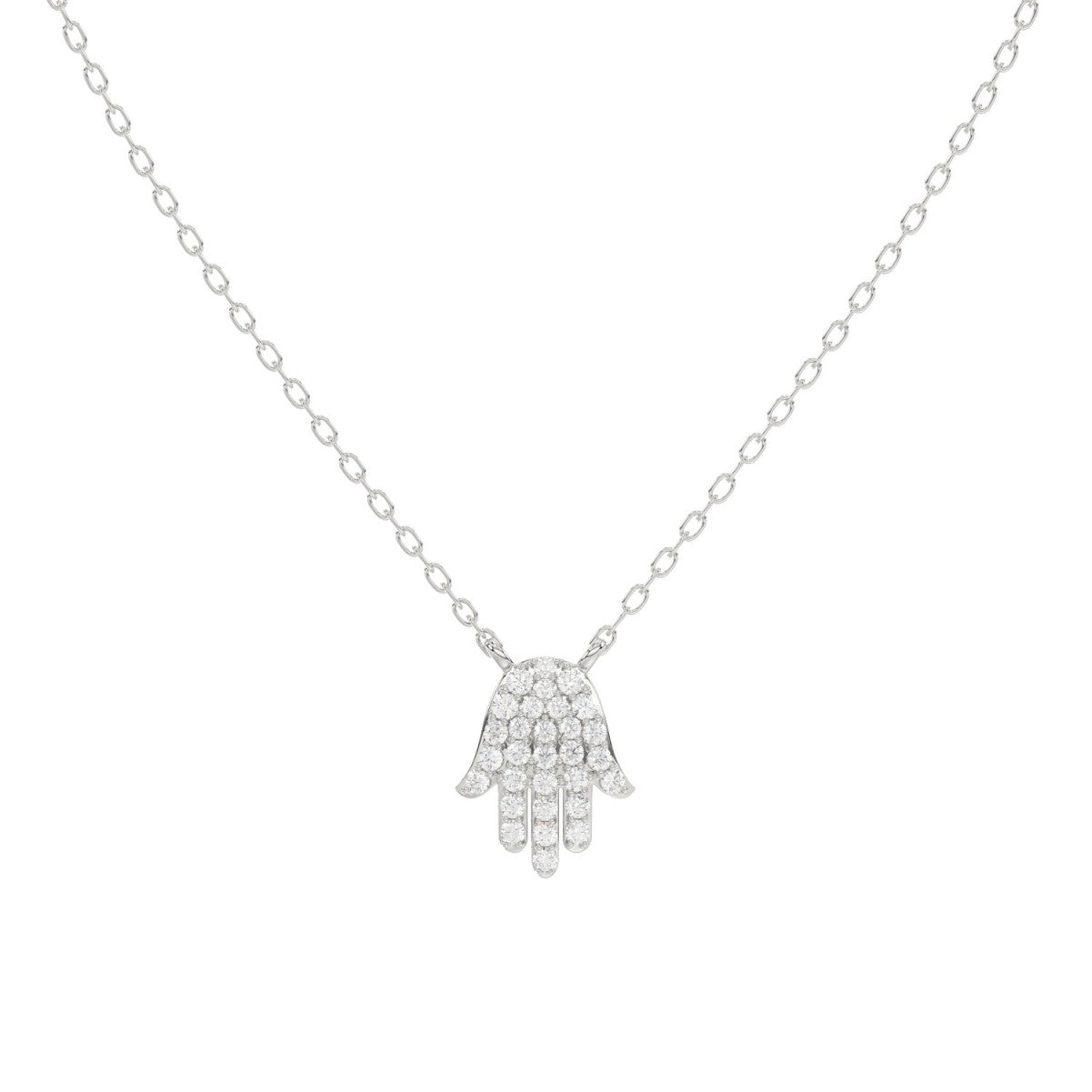 Hamsa Diamond Pendant