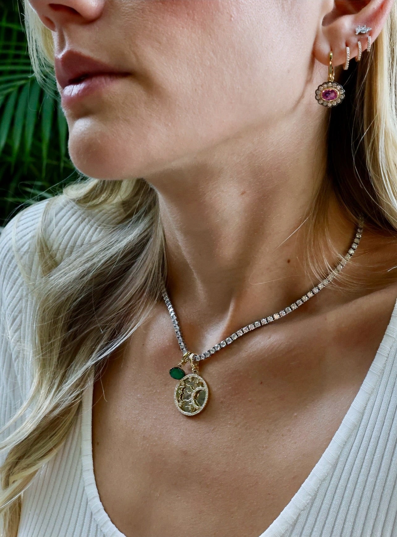 Emerald Clip Charm