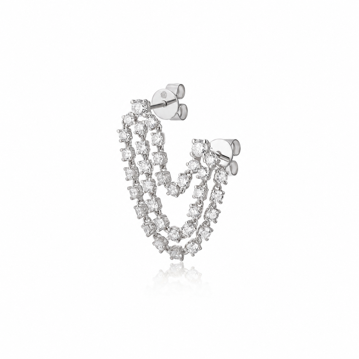 Diamond Drape Earrings