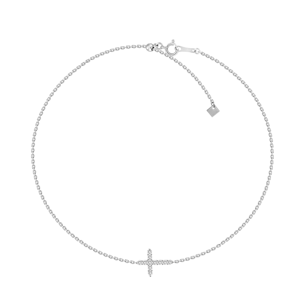 Diamond Cross Bracelet