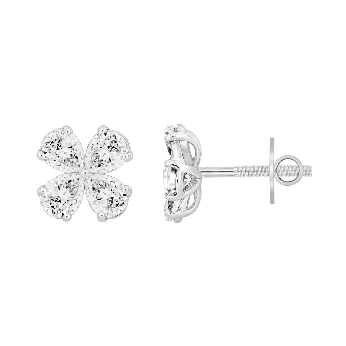 Flora Diamond Studs