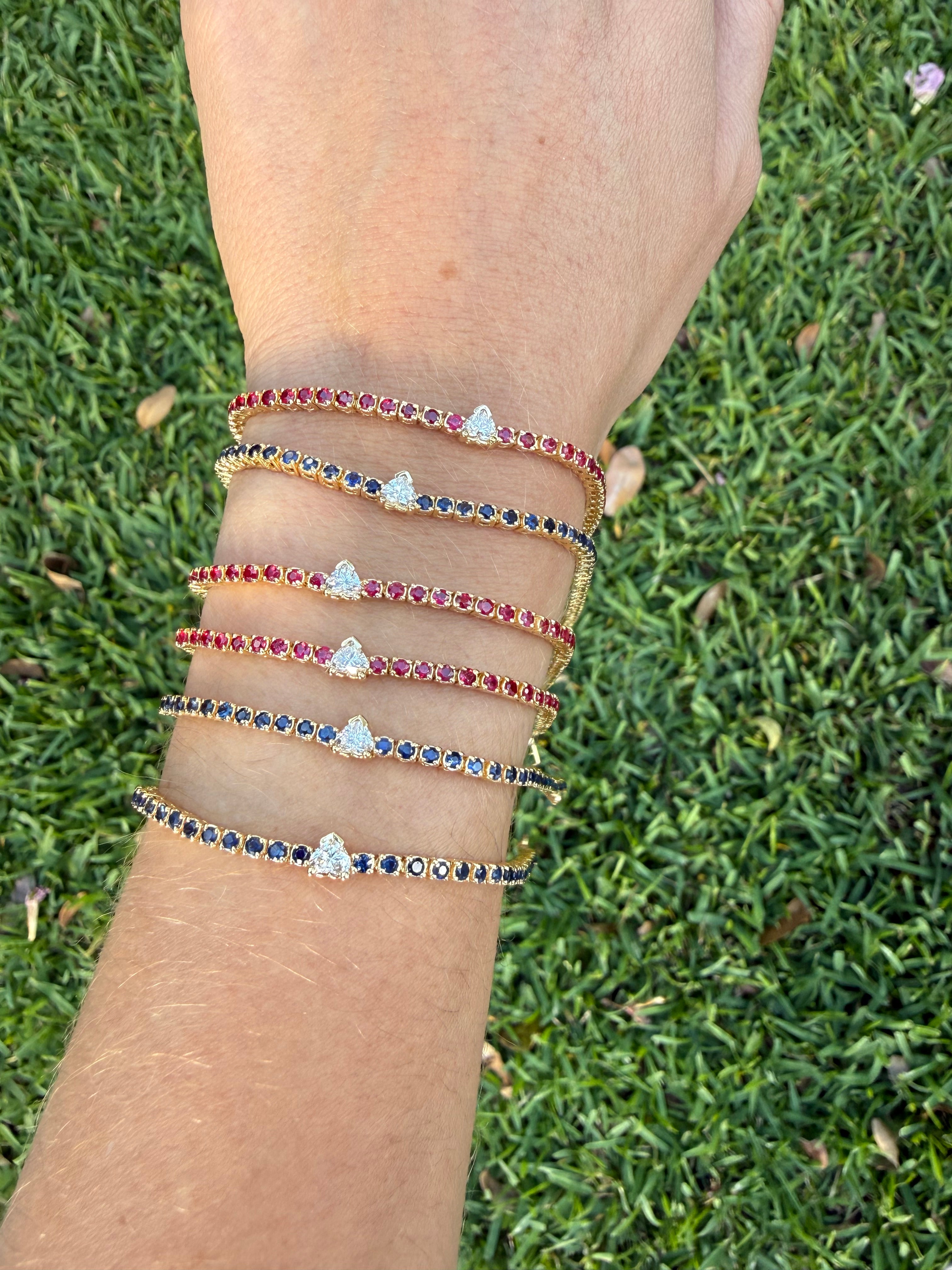 Coeur Tennis Bracelet