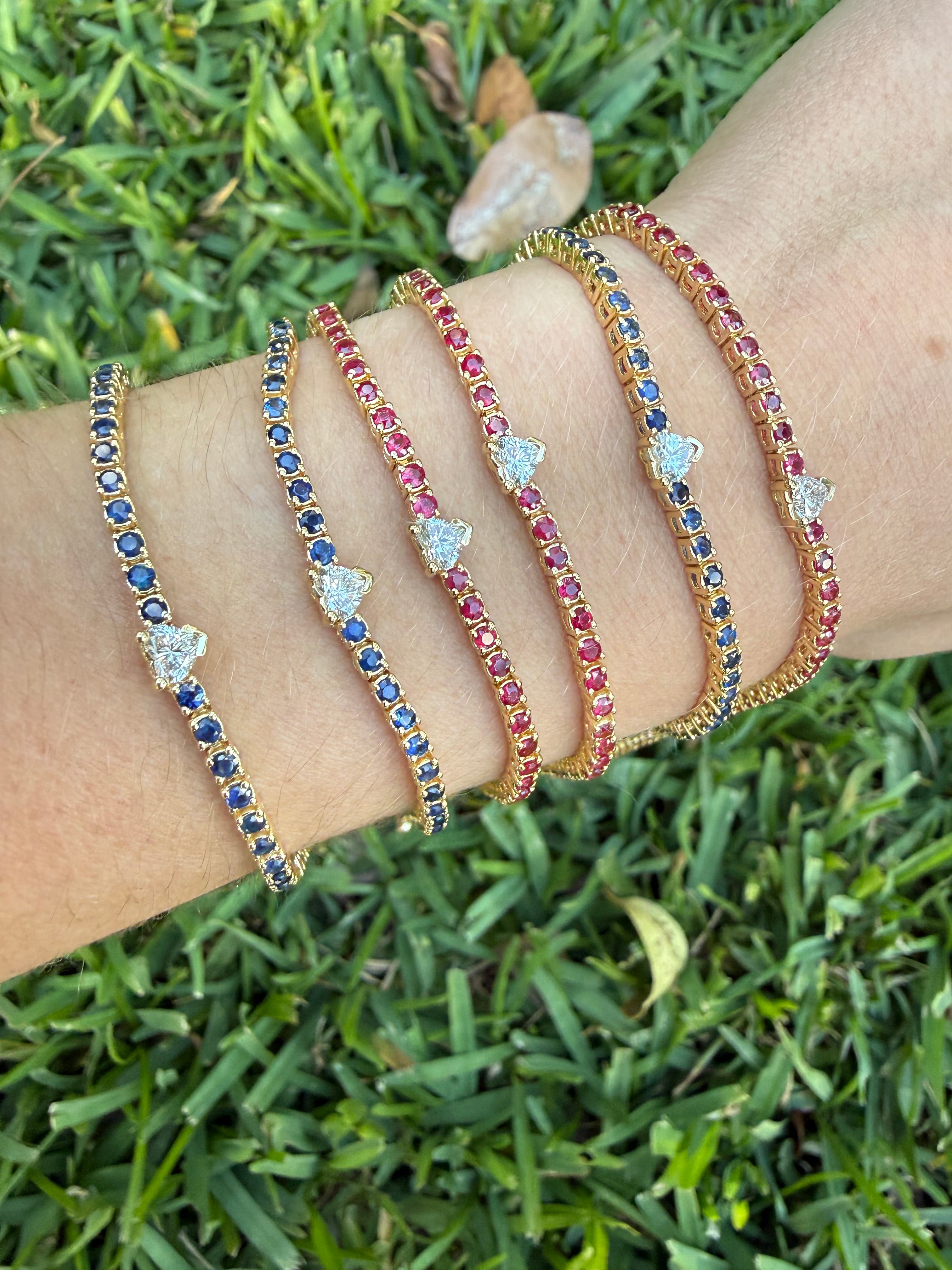 Coeur Tennis Bracelet