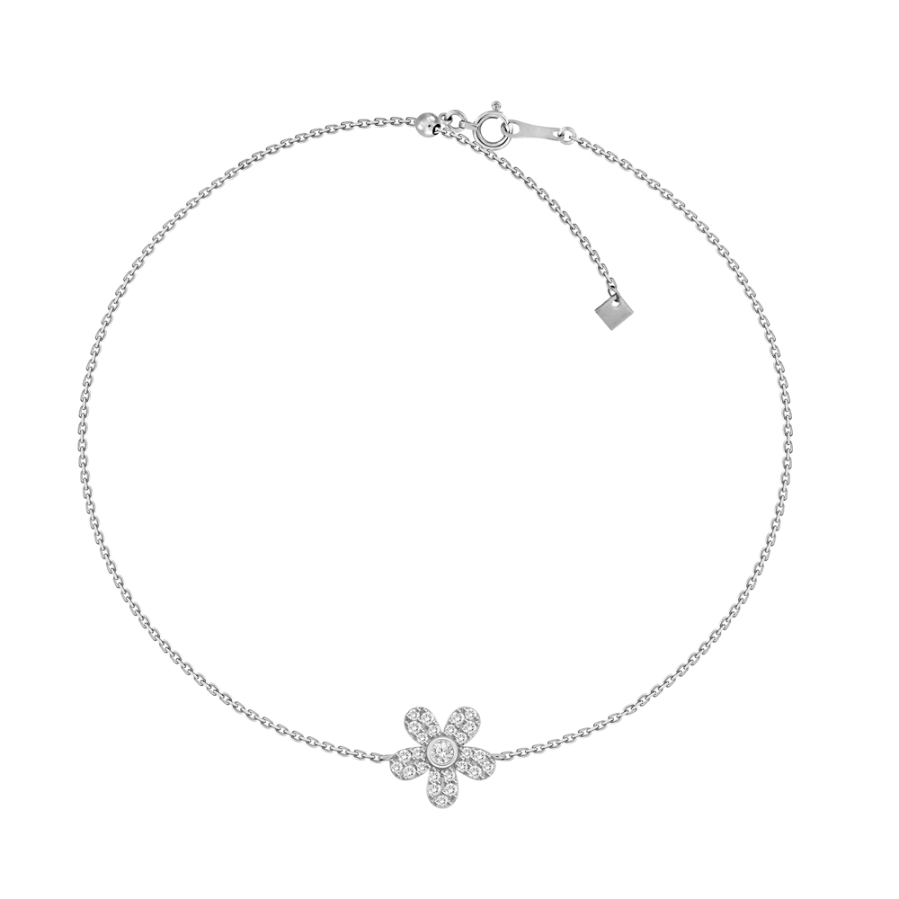 Diamond Flower Bracelet