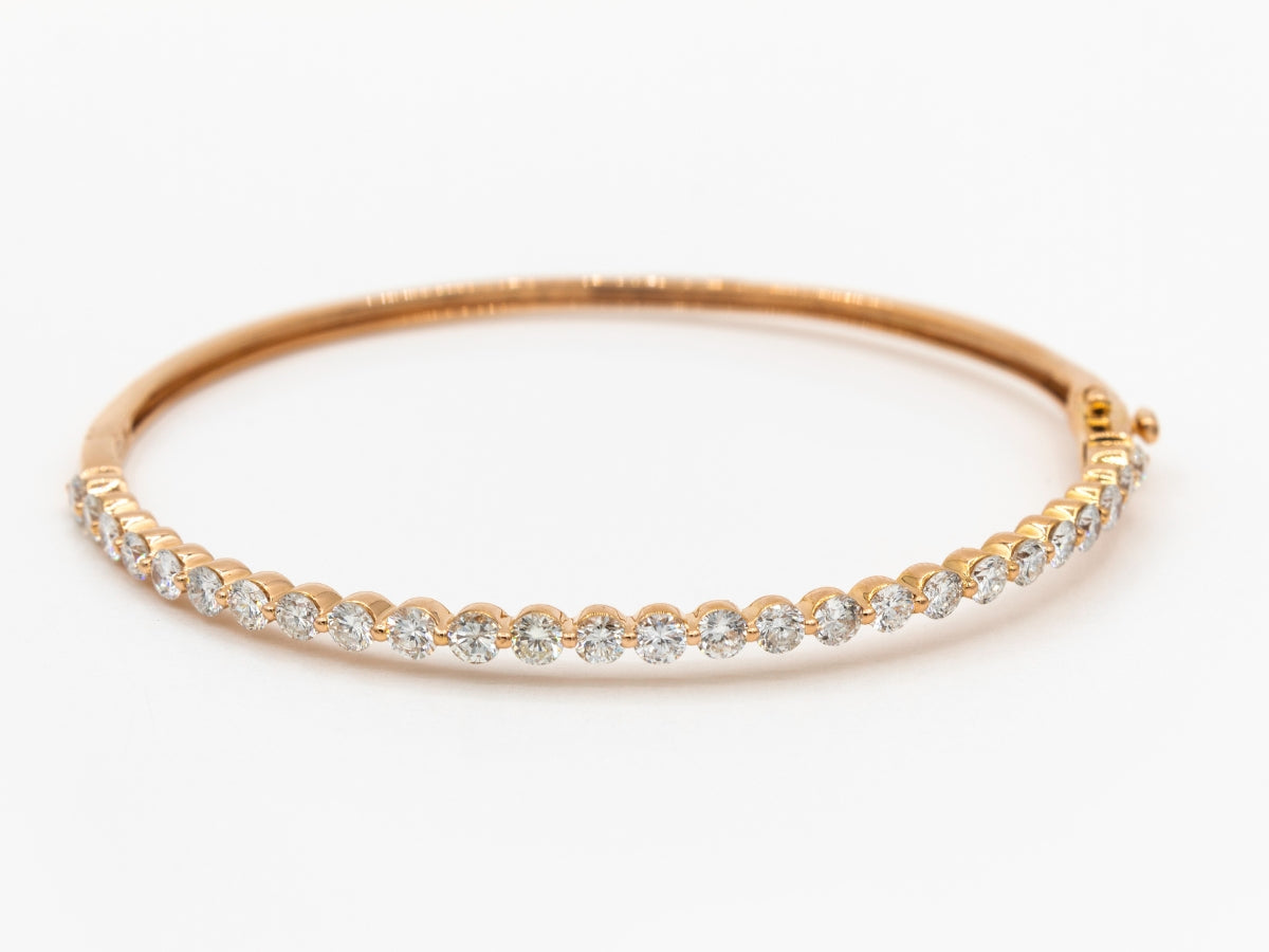 Half Diamond Bangle