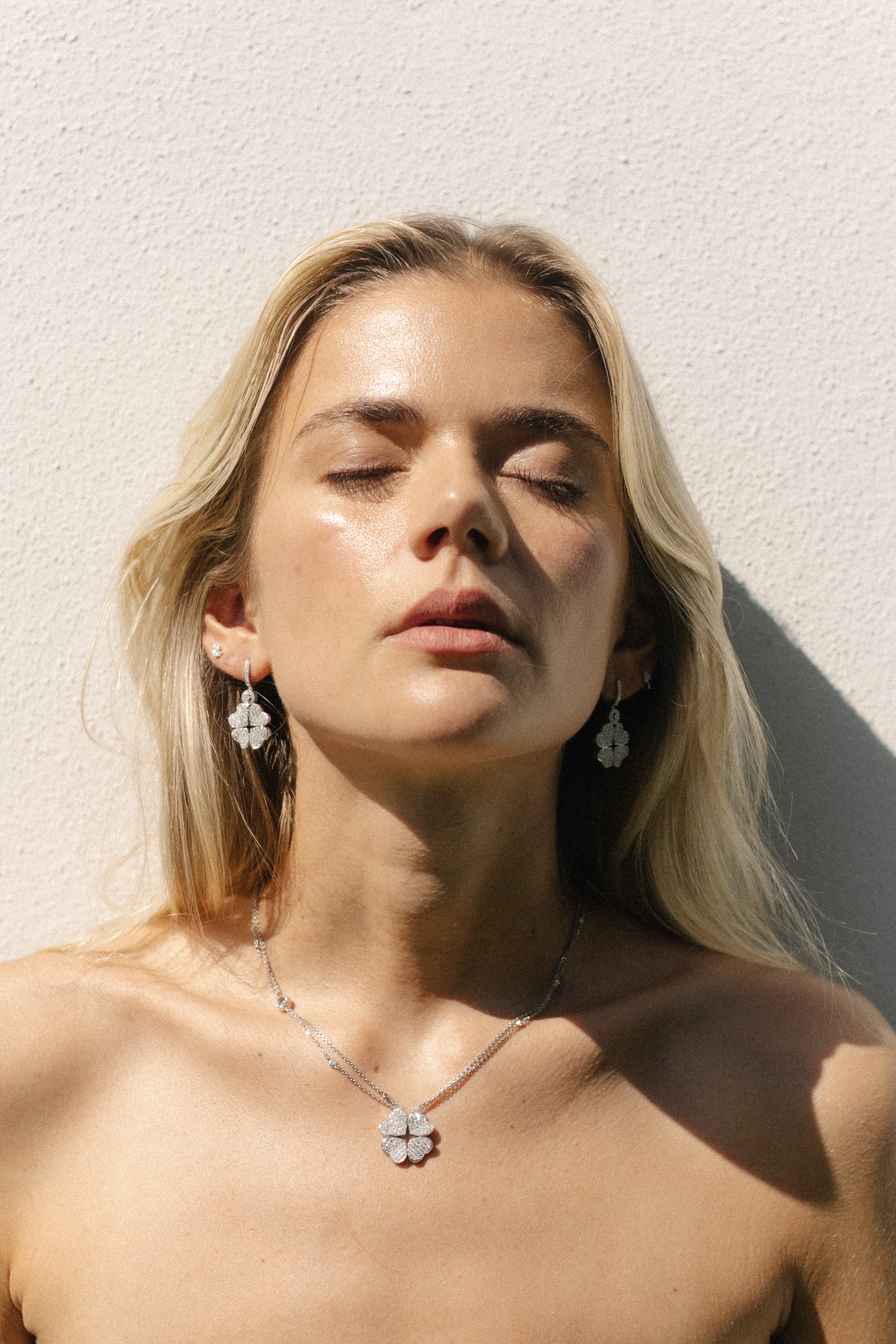 Clover Heart Earrings