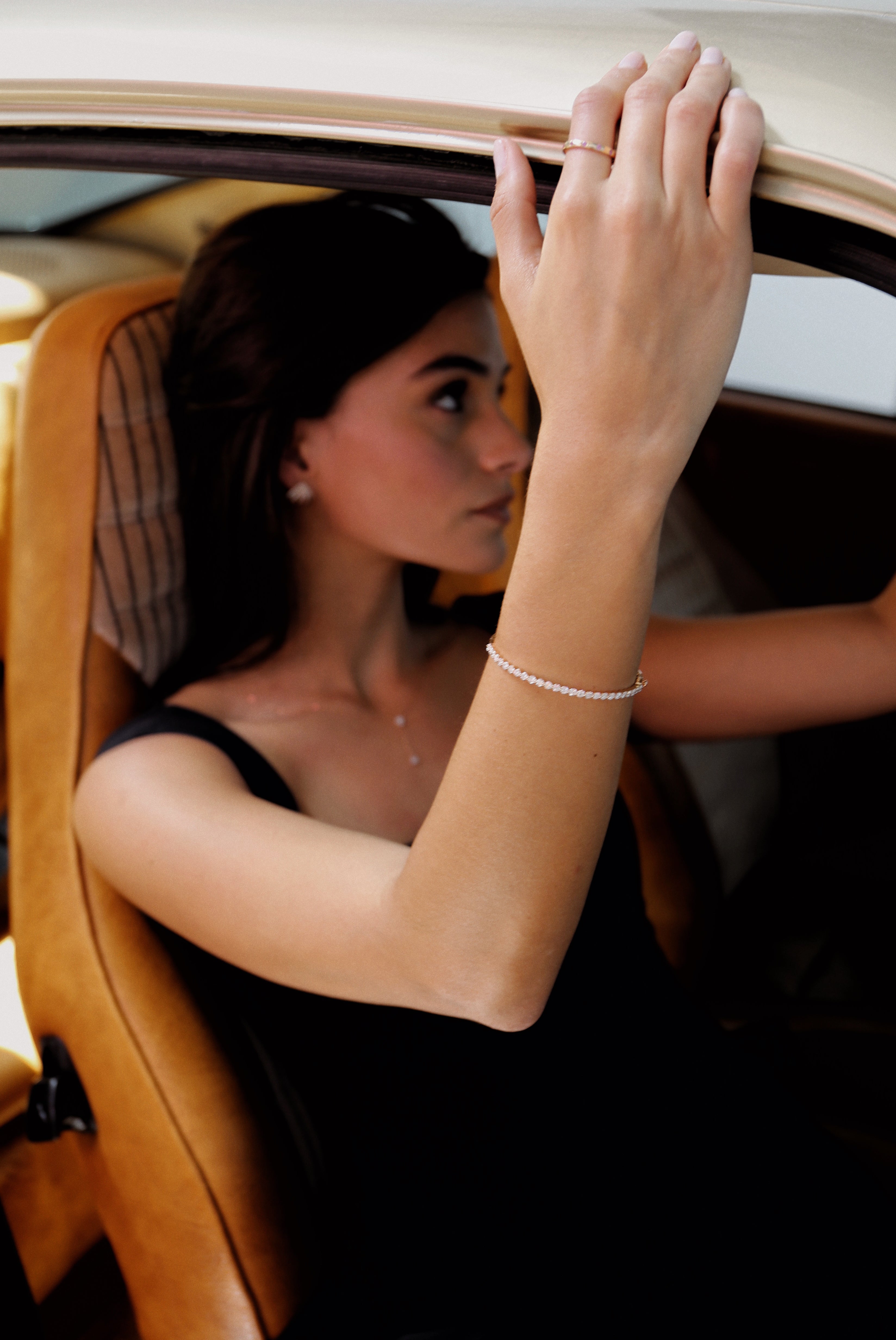 Half Diamond Bangle