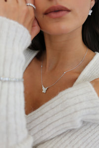 Butterfly Pendant with Diamonds