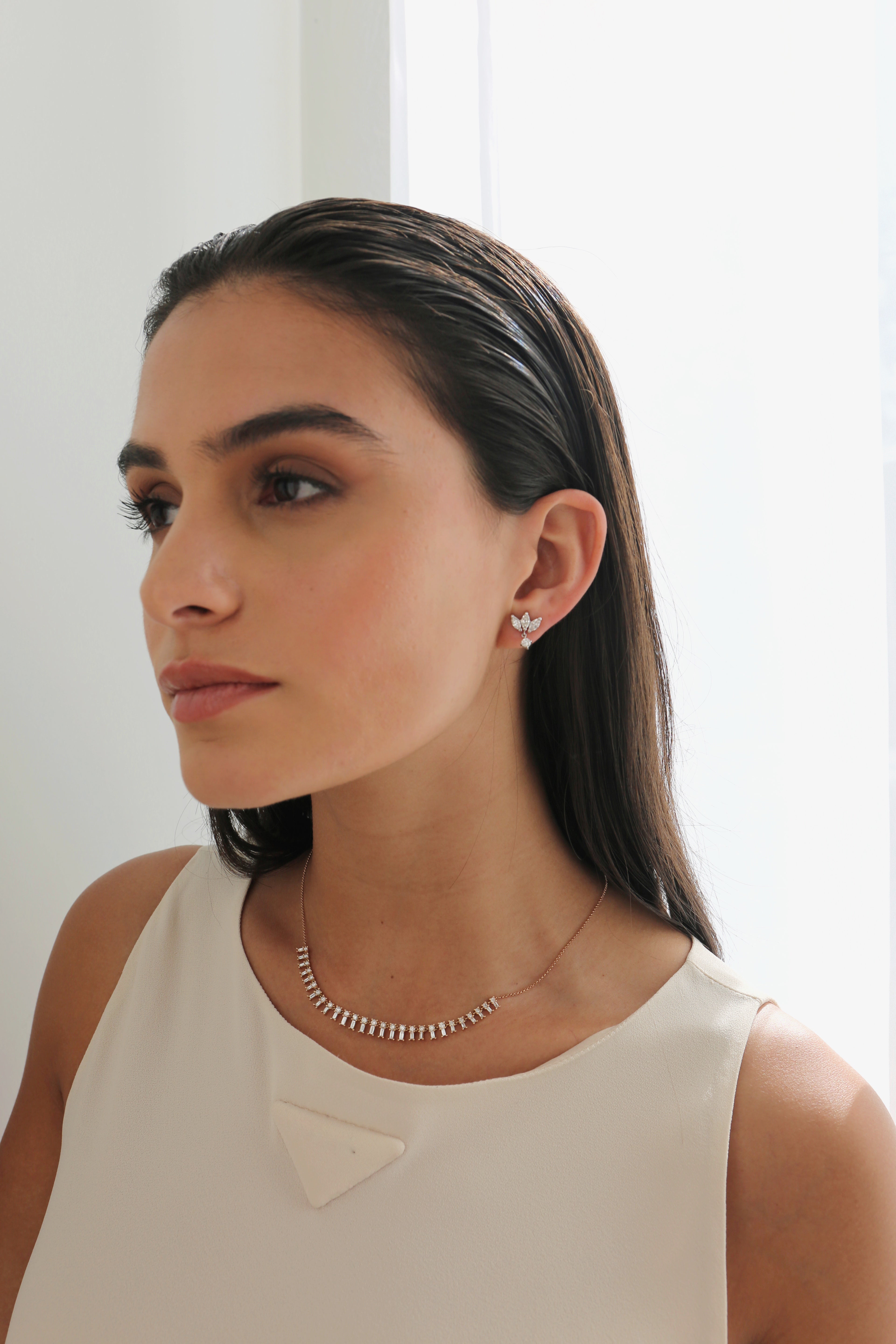 Baguette and Diamond Pendent